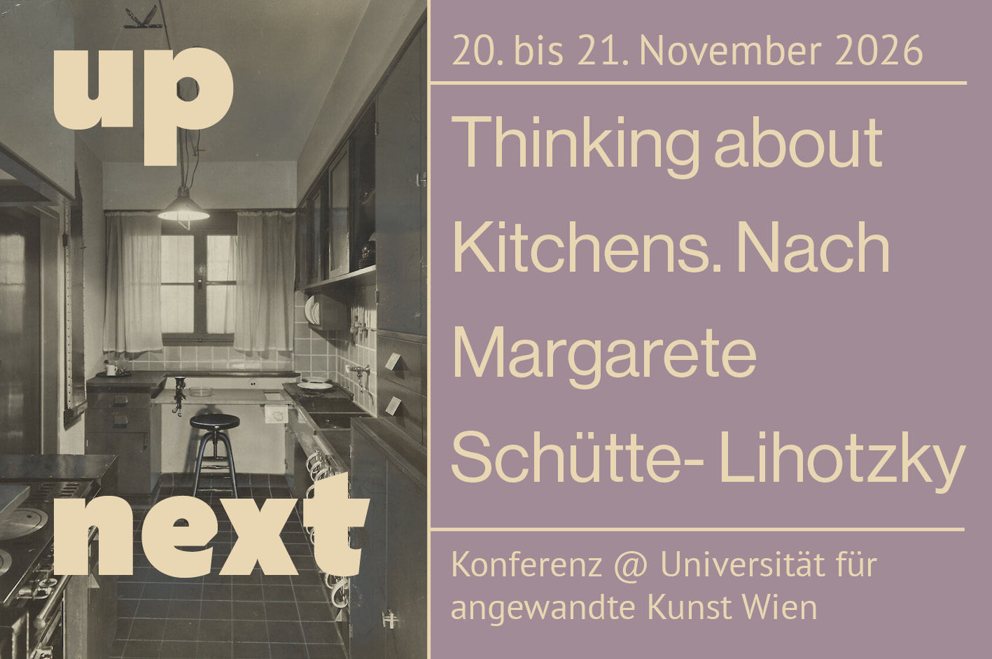 Margarete Schütte-Lihotzky, Ausstellungsmodell ”Frankfurter Küche”, 1927Kunstsammlung und Archiv, Universität für angewandte Kunst Wien / Bildrecht GmbH, Foto: Hermann Traugott Collischonn